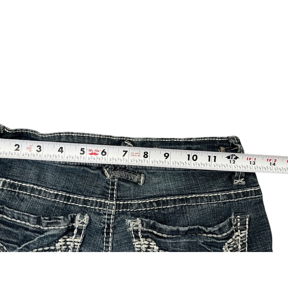 Vintage Hydraulic Vikki Y2K Low Rise Skinny‎ Ankle Legging Blue Jeans Streetwear - Picture 6 of 9
